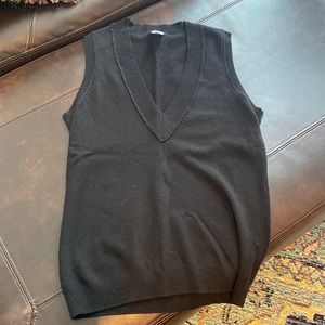 Black J. Crew Wool & Cashmere Sweater Vest